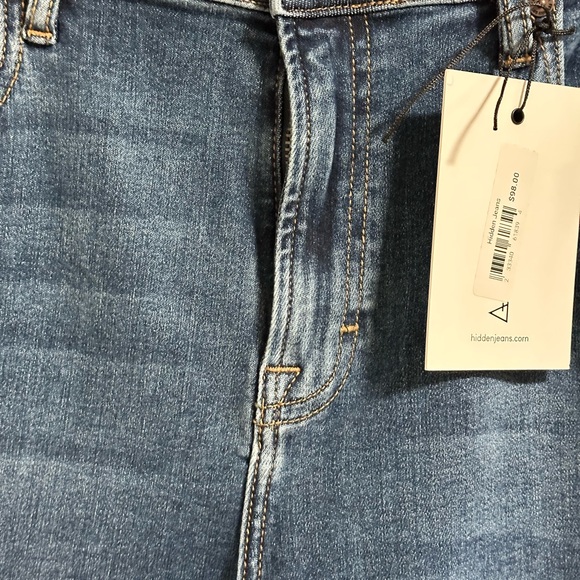 slide slit mid ride boot cut jeans size 31 Hidden jeans NWT Ryan style. - Picture 4 of 13